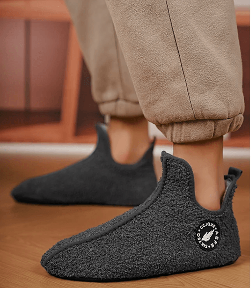 Winter Warm Indoor Slippers For Men And Women Non Slip Cotton Home Shoes 4