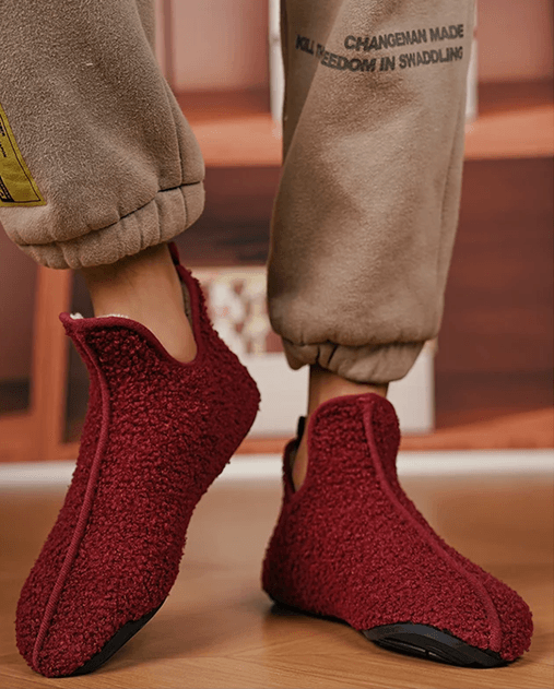 Winter Warm Indoor Slippers For Men And Women Non Slip Cotton Home Shoes 6