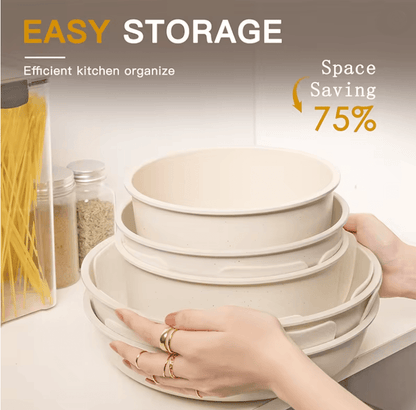 21 Piece Non Stick Ceramic Cookware Set With Sensor Handles Complete Pots And Pans Set 1