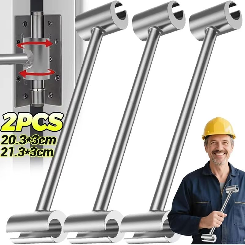 2-in-1 Adjustable Door Hinge Wrench – Double Head Repair Spanner