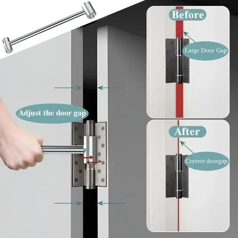 2in1 Adjustable Door Hinge Wrench  Double Head Repair Spanner 3