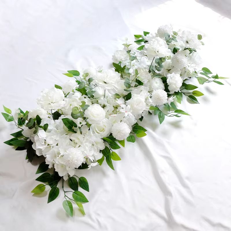 100cm DIY Silk Flower Wall  Artificial Peonies  Roses For Wedding Decor 9