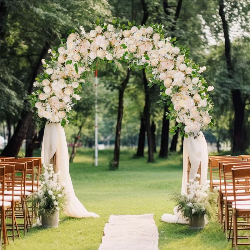 100cm DIY Silk Flower Wall  Artificial Peonies  Roses For Wedding Decor 1