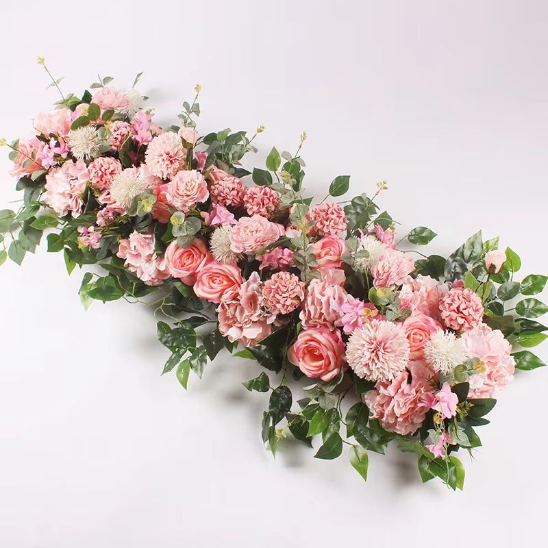 100cm DIY Silk Flower Wall  Artificial Peonies  Roses For Wedding Decor 6