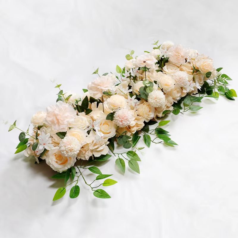 100cm DIY Silk Flower Wall  Artificial Peonies  Roses For Wedding Decor 7