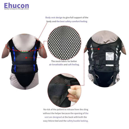 Ehucon Comfort Padded Patient Lift Sling  Portable Hoyer Walking Harness 2