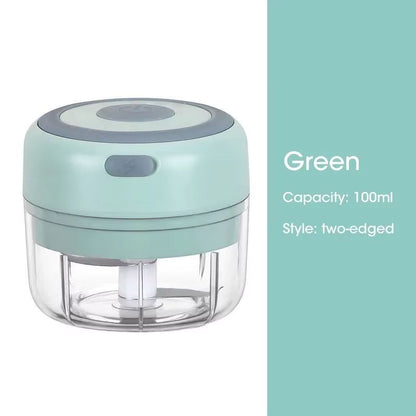 300ML Electric Garlic Chopper  USB Rechargeable Mini Food Processor 6