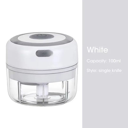 300ML Electric Garlic Chopper  USB Rechargeable Mini Food Processor 7