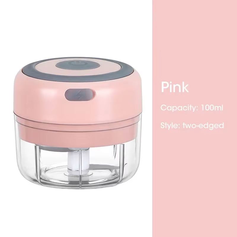300ML Electric Garlic Chopper  USB Rechargeable Mini Food Processor 8
