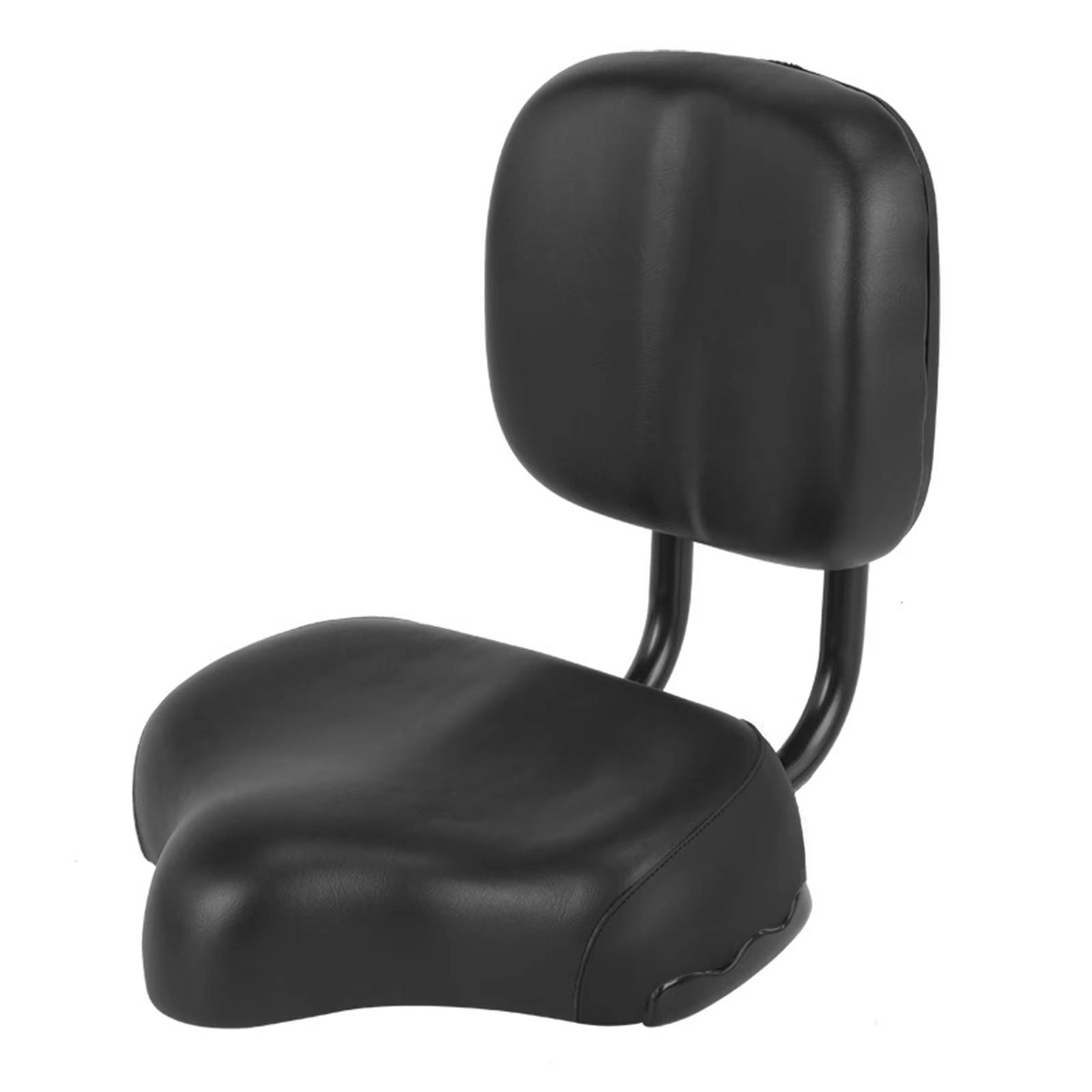 Comfort Wide Bike Seat With Backrest  Padded Bicycle Saddle For Men  Women 1