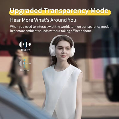 QCY H3 Lite ANC Wireless Headphones  Bluetooth 53 OverEar Headset With HIFI Sound  60H Playtime 3