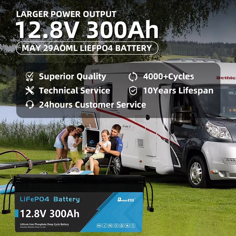 12V 24V LiFePO4 Battery Pack  100Ah 200Ah 280Ah 300Ah Lithium Iron Phosphate With Builtin BMS For S 3