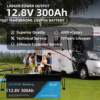 12V 24V LiFePO4 Battery Pack  100Ah 200Ah 280Ah 300Ah Lithium Iron Phosphate With Builtin BMS For S 3