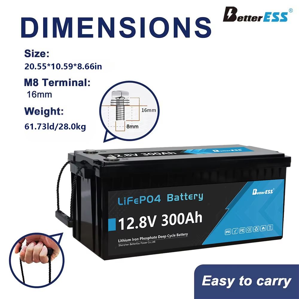 12V 24V LiFePO4 Battery Pack  100Ah 200Ah 280Ah 300Ah Lithium Iron Phosphate With Builtin BMS For S 4