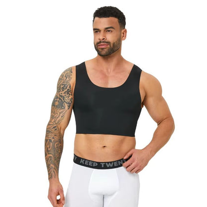 Mens Seamless Shaping Vest  Slim Fit Compression Undershirt For Comfort  Confidence 2