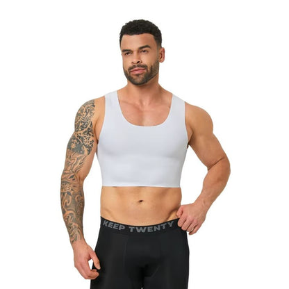 Mens Seamless Shaping Vest  Slim Fit Compression Undershirt For Comfort  Confidence 4