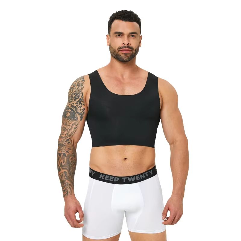 Mens Seamless Shaping Vest  Slim Fit Compression Undershirt For Comfort  Confidence 7