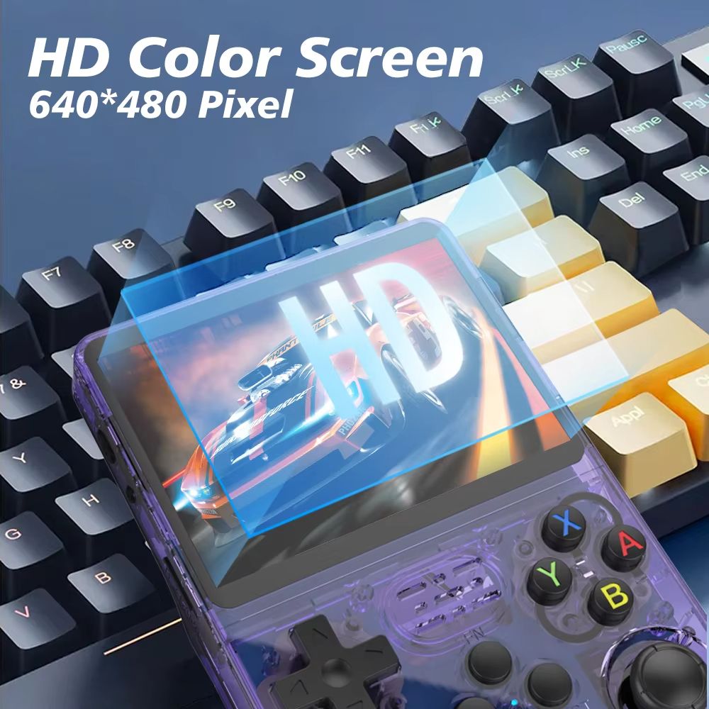 R36S Retro Handheld Game Console  128GB Linux System 35 IPS Screen Portable Pocket Video Player 3