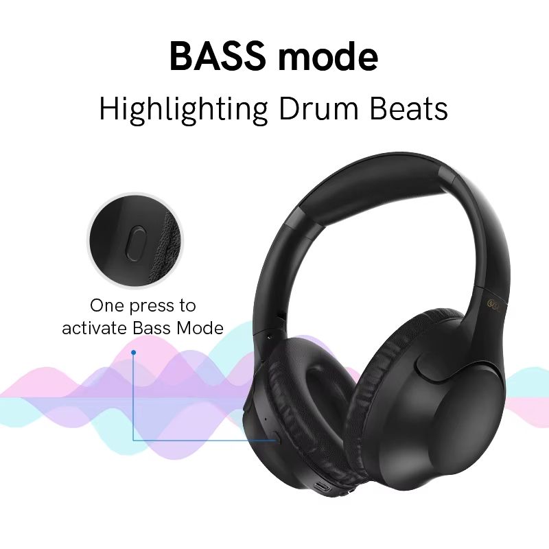 QCY H2 Pro Wireless Headphones  Bluetooth 53 HiFi Stereo Headset With Bass Mode  Dual Device Connec 1