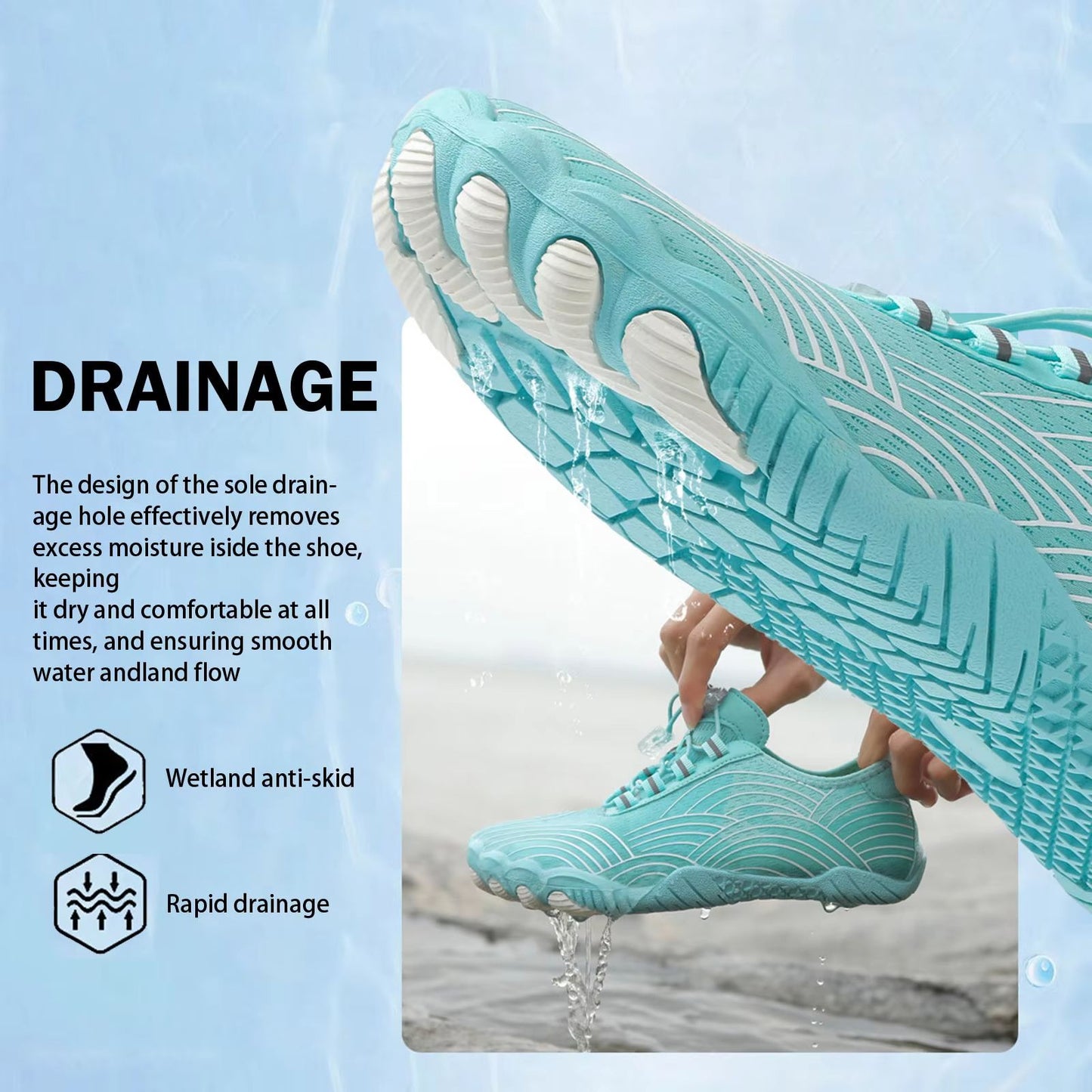 Amphibious Outdoor Water Shoes  NonSlip Swim Surf  Beach Shoes For Hiking Yoga  Fitness 3