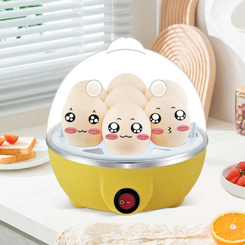 7-Egg Capacity Automatic Shut-Off Egg Cooker, Multi-Functional Boiled Egg Machine for Perfect Breakfasts