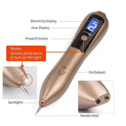 UBilli Plasma Beauty Pen  Laser Skin Tag Remover Freckle  Tattoo Removal Tool For Spot Care 4