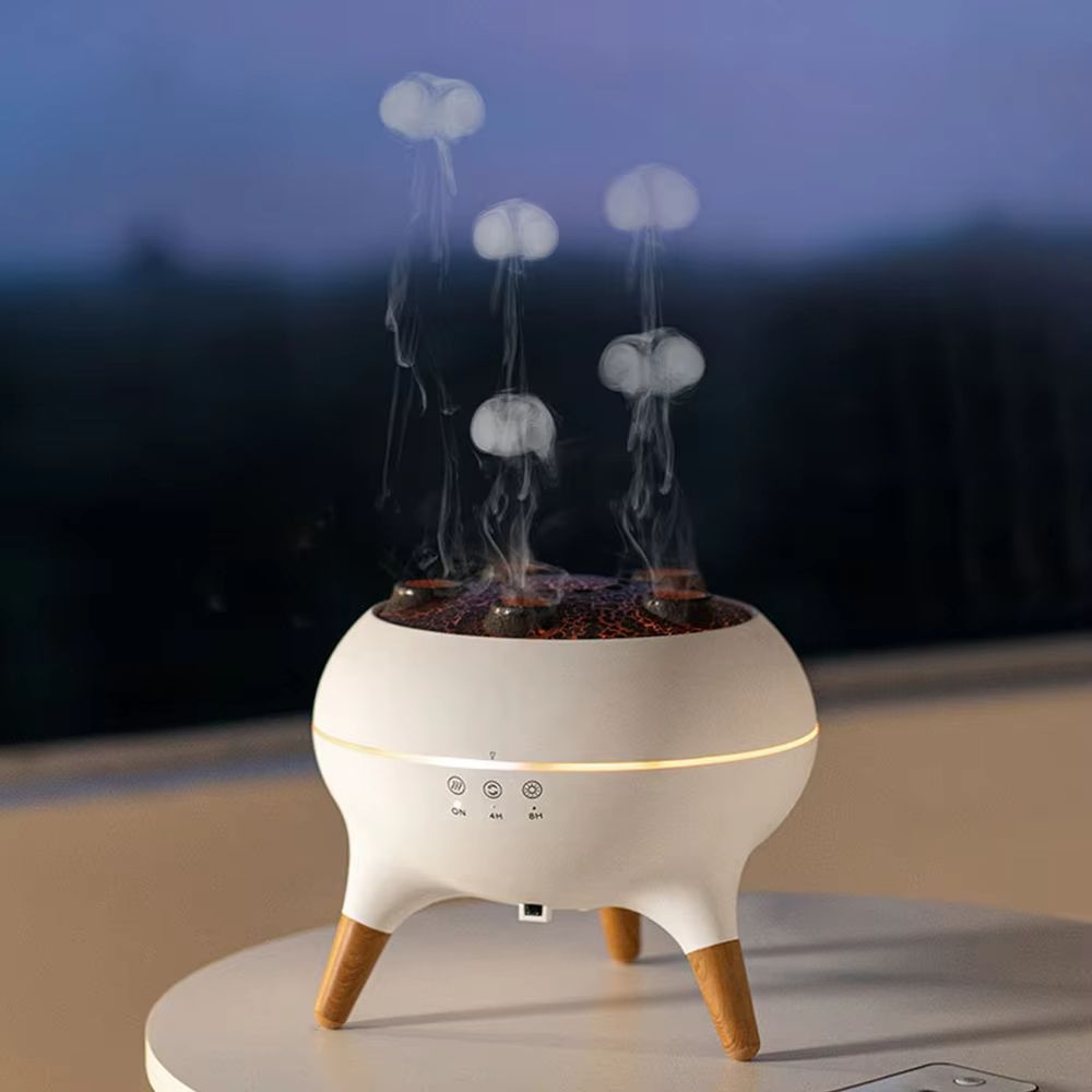 Dynamic Jellyfish Air Humidifier  250ml Essential Oil Diffuser With Remote Control  7Color LED Nigh 1