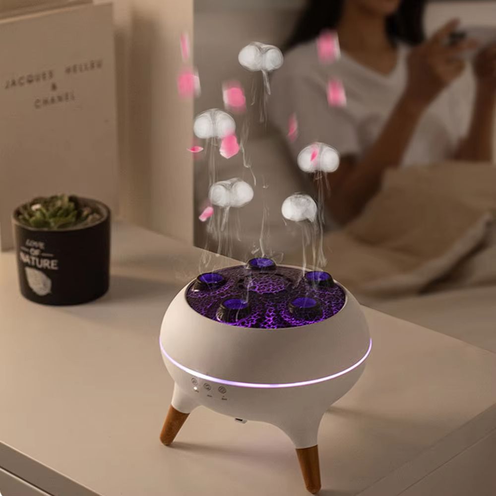 Dynamic Jellyfish Air Humidifier  250ml Essential Oil Diffuser With Remote Control  7Color LED Nigh 4