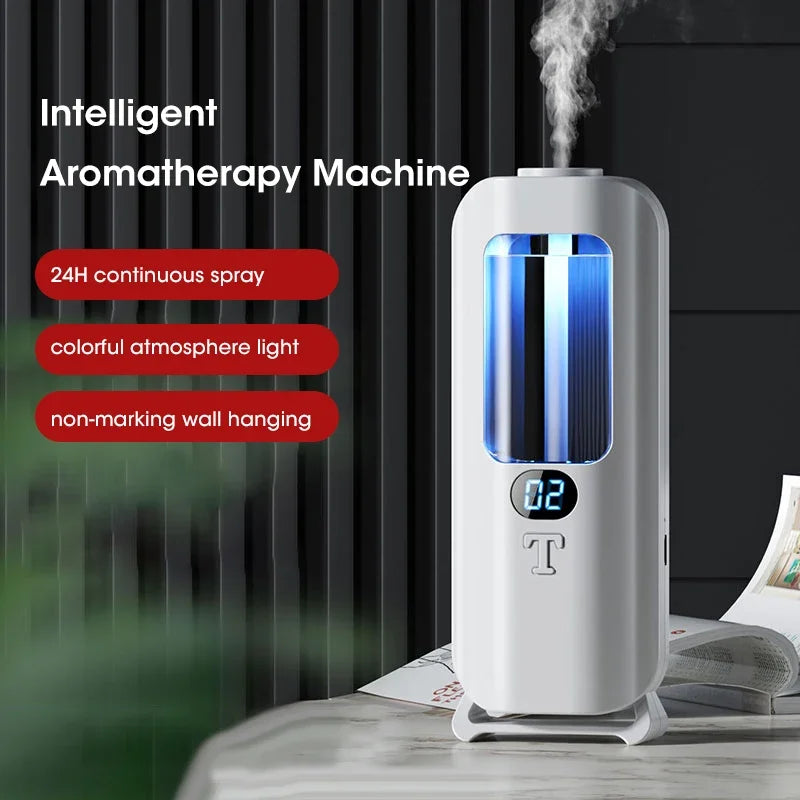 Rechargeable Aromatic Diffuser 5 Modes, Essential Oil Diffuser Machine for Home, Car with Smart Display, Colorful Light