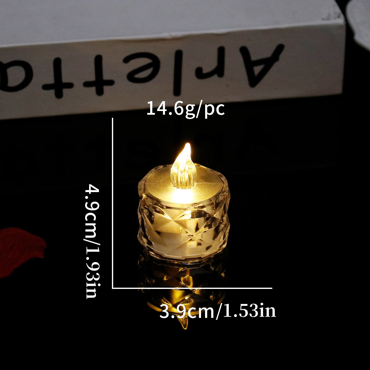 Romantic Crystal Flameless LED Candles Transparent Electronic Night Lamps For Home Wedding Party  V 5