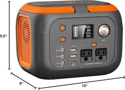 Portable Power Station  120W200W300W600W Solar Generator With AC Outlets For Camping RV  Home Backu 10