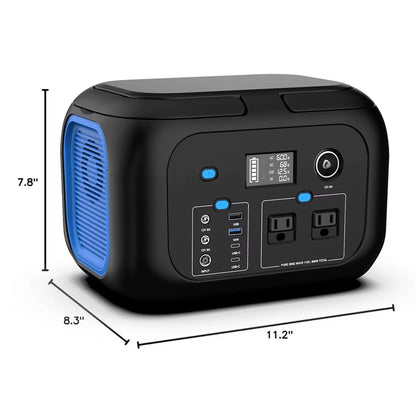 Portable Power Station  120W200W300W600W Solar Generator With AC Outlets For Camping RV  Home Backu 11