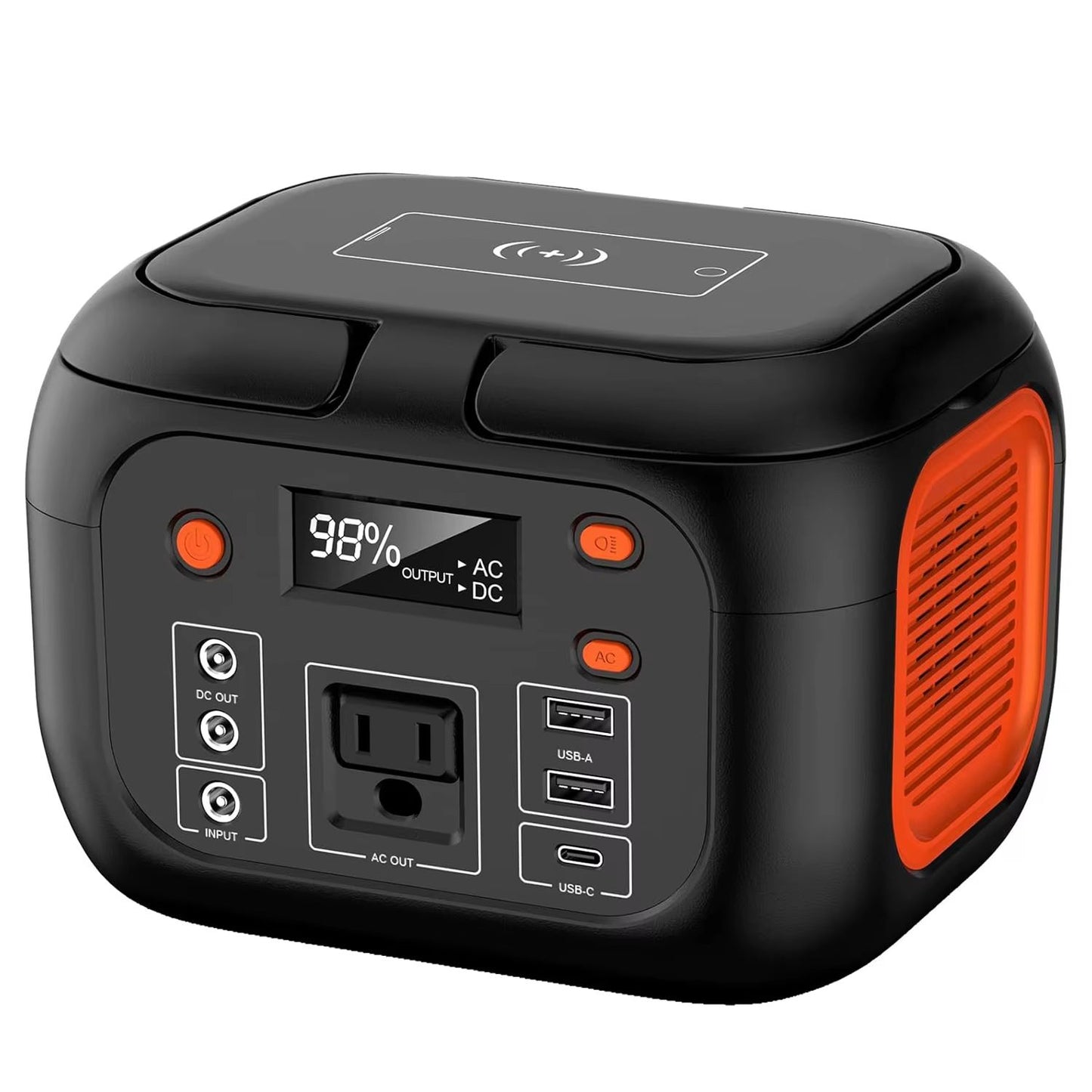 Portable Power Station  120W200W300W600W Solar Generator With AC Outlets For Camping RV  Home Backu 12