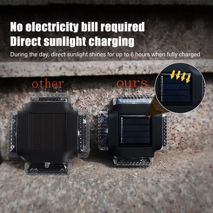 Waterproof LED Solar Wall Lamp Outdoor, Modern Up & Down Luminous Solar Light for Fence, Stairs, Garden & Yard