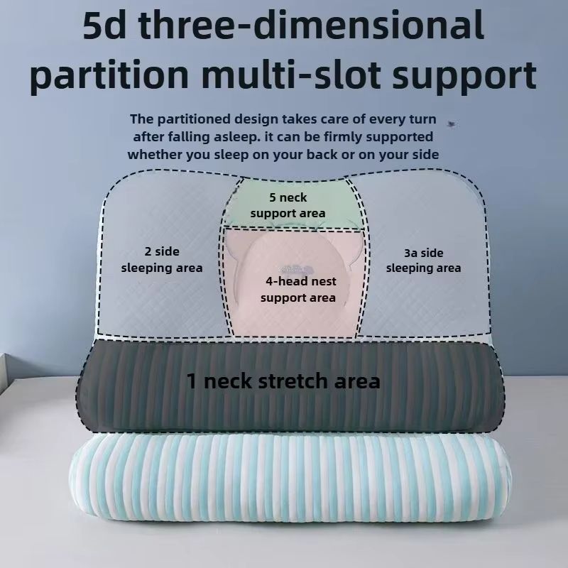 Soft Knitted Neck Pillow  Breathable HighResilience Supportive Pillow For Comfort  Body Alignment 4