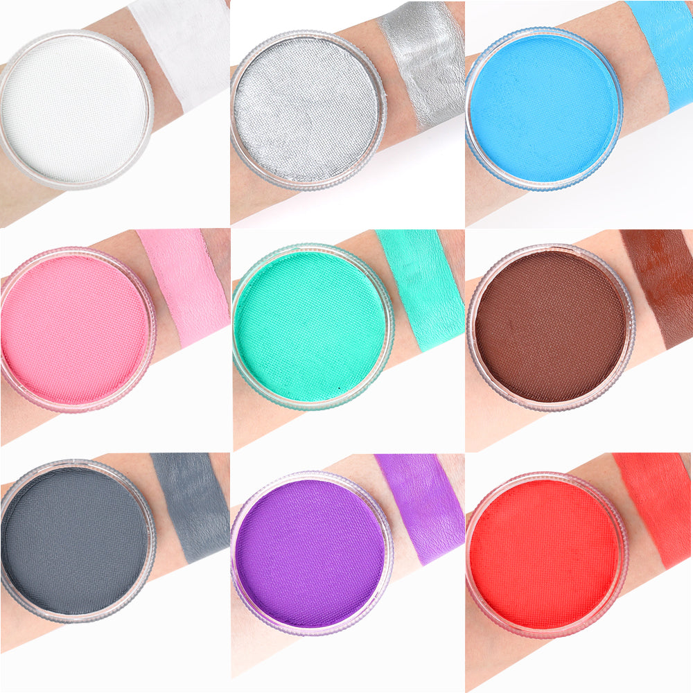 Professional Bowitzki 30g Face Paint Body Paint, Water Based Makeup for Kids and Adults, Safe Single Color Face Painting