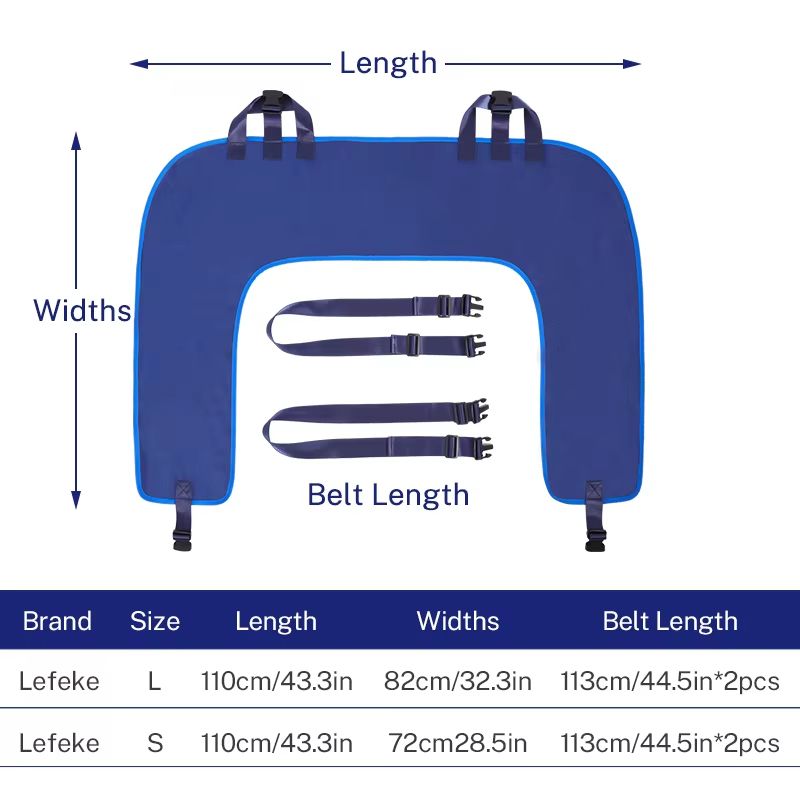 Lefeke Positioning Bed Pad  Reusable Turning  Repositioning Sheet With Reinforced Handles For Elder 1