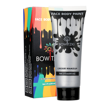 Bowitzki Face and Body Paint 2oz Cream, 60ml Water Based Makeup for Face Painting, Special Effects Adults Children