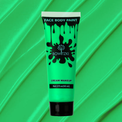 Bowitzki Face and Body Paint 2oz Cream, 60ml Water Based Makeup for Face Painting, Special Effects Adults Children