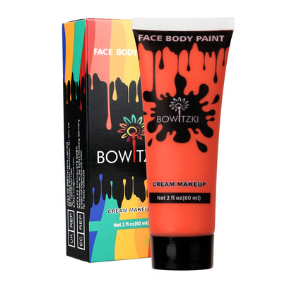Bowitzki Face and Body Paint 2oz Cream, 60ml Water Based Makeup for Face Painting, Special Effects Adults Children