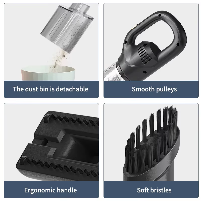 Portable Wireless Handheld Vacuum Cleaner Car  Household Vacuum Cleaner Lightweight Rechargeable Cl 5