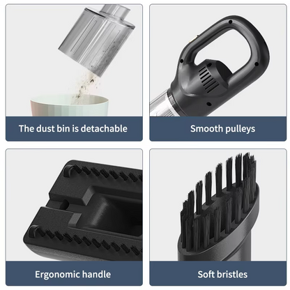 Portable Wireless Handheld Vacuum Cleaner Car  Household Vacuum Cleaner Lightweight Rechargeable Cl 5