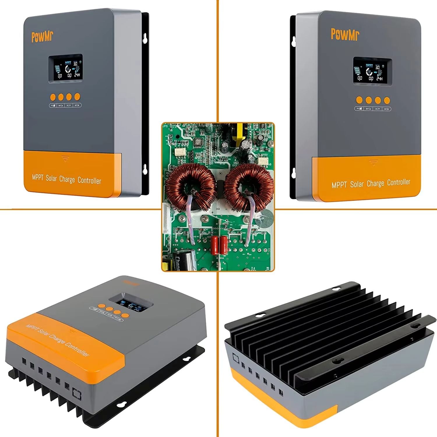 PowMr MPPT Solar Charge Controller  60A 12V24V36V48V Auto Regulator With LCD Display For Lithium Ba 3