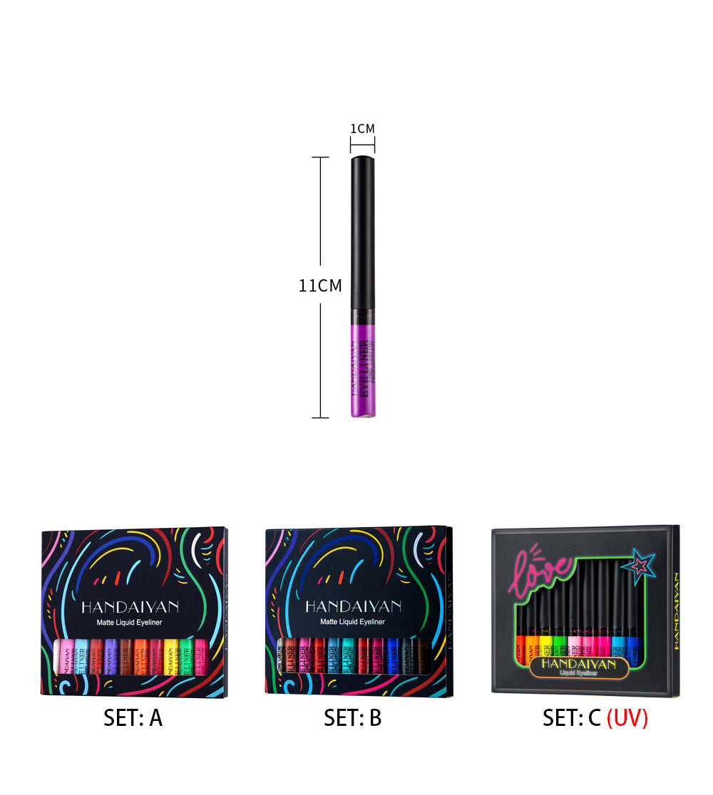 Fluorescent Eyeliner Liquid Set For Halloween Face And Body Paint Multi Use Party Makeup And Stage  2