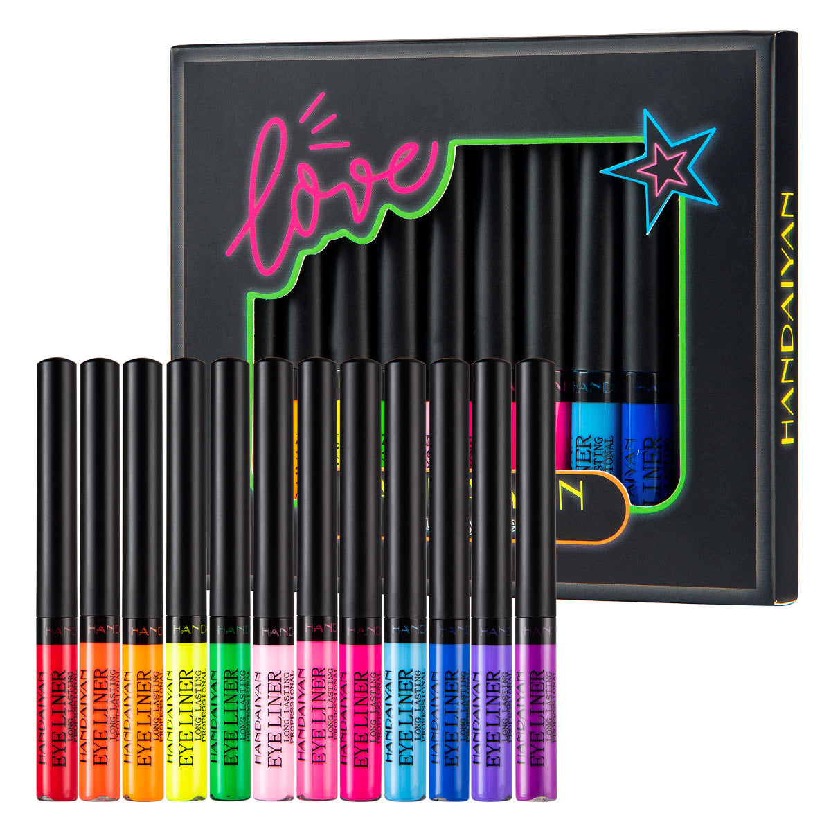 Fluorescent Eyeliner Liquid Set For Halloween Face And Body Paint Multi Use Party Makeup And Stage  5