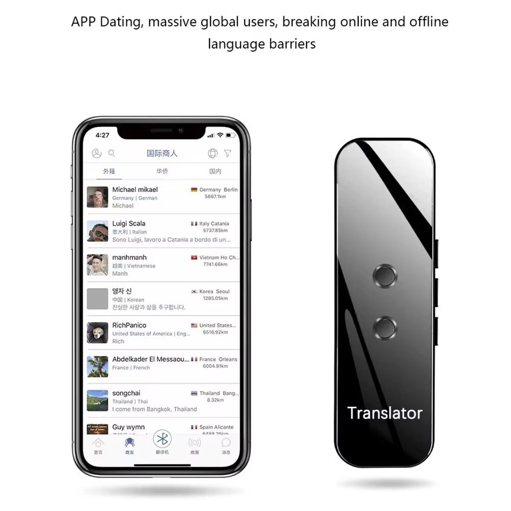 Himtop Smart Voice Translator  Portable 137 Language Instant Translator With Text  Photo Translatio 1