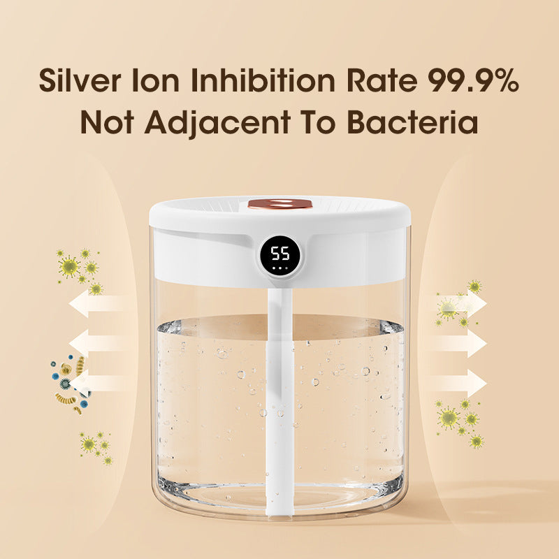 Niye Hotselling Double Nozzle Air Humidifier with LCD Display, Large Capacity Aroma Essential Oil Diffuser for Bedroom