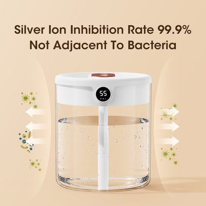Niye Hotselling Double Nozzle Air Humidifier with LCD Display, Large Capacity Aroma Essential Oil Diffuser for Bedroom