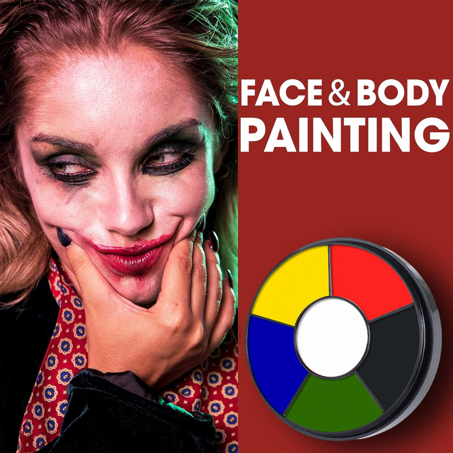 Professional 6 Color Blood Stasis Palette Halloween Face Painting Body Makeup For Zombie Vampire Mo 1