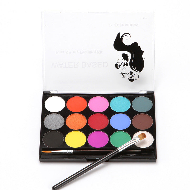 15Colors Face Painting Kit Body Makeup Non Toxic Paint Oil With Brush For Fancy Dress Halloween Chr 3